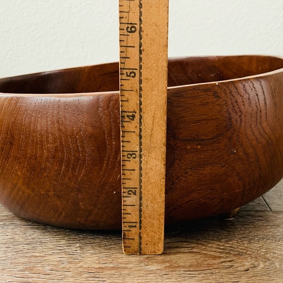 Verity southall teak Wood Bowl - Picture 4 of 12